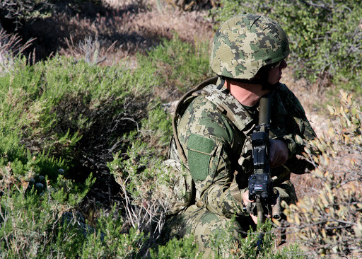 Khác với quân phục ngụy trang kiểu cũ, kiểu ngụy trang digital theo kiểu "dung hòa màu sắc" thậm chí còn khiến bộ quân phục có khả năng ngụy trang hiệu quả ở nhiều môi trường khác nhau chỉ với một bộ quần áo duy nhất. Nguồn ảnh: Pinterest.