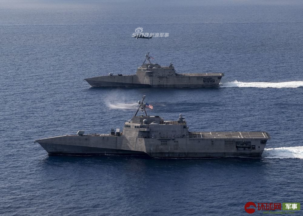Theo các thông tin được phía Nhật đăng tải, các tàu chiến đấu ven bờ lớp Independence của Hải quân Mỹ vẫn thực hiện nhiệm vụ tuần tra như thường lệ ở vùng biển này. Nguồn ảnh: Sina.