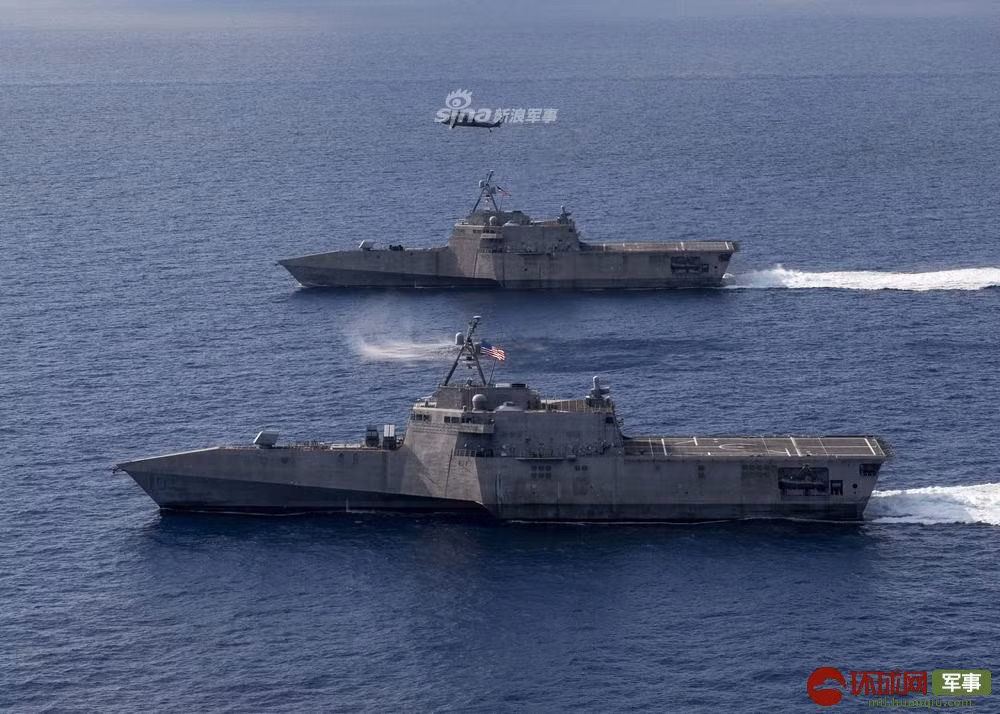 Theo các thông tin được phía Nhật đăng tải, các tàu chiến đấu ven bờ lớp Independence của Hải quân Mỹ vẫn thực hiện nhiệm vụ tuần tra như thường lệ ở vùng biển này. Nguồn ảnh: Sina.