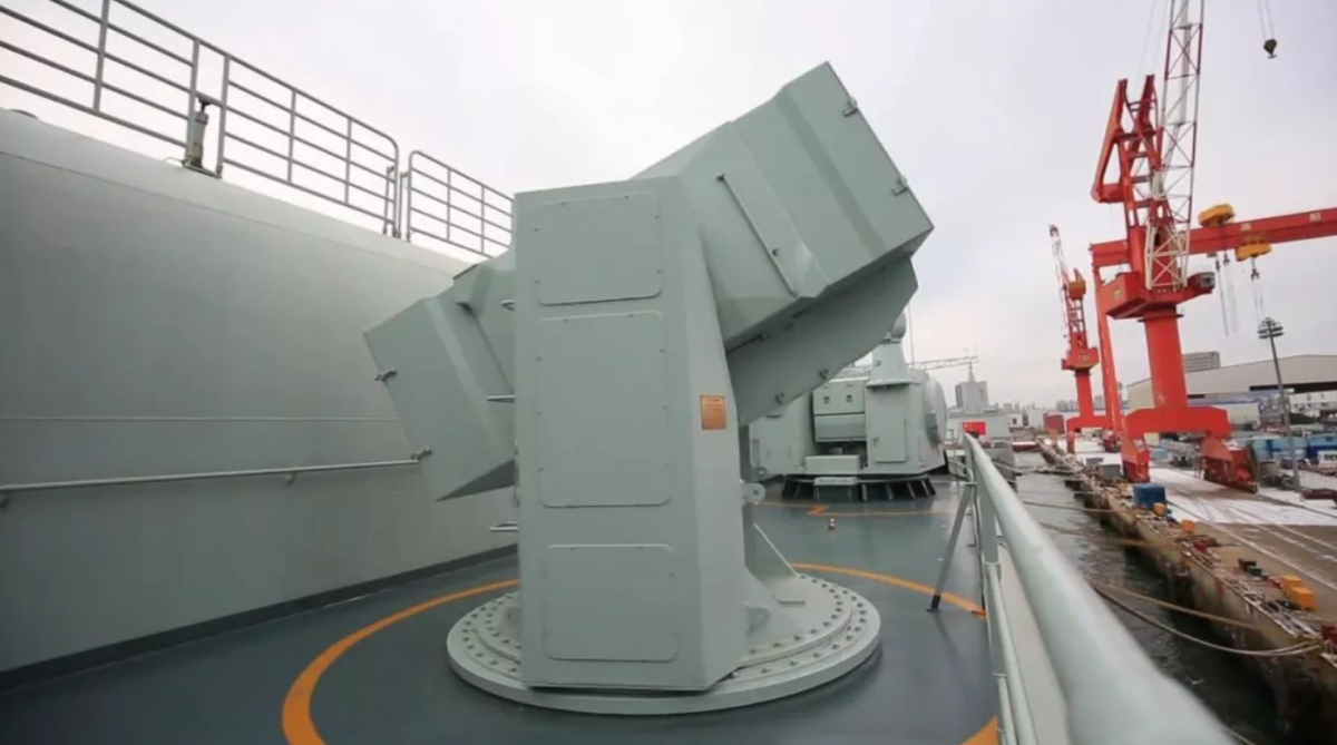 Hệ thống phòng thủ tầm gần của tàu sân bay Sơn Đông. Nguồn ảnh: Sina.