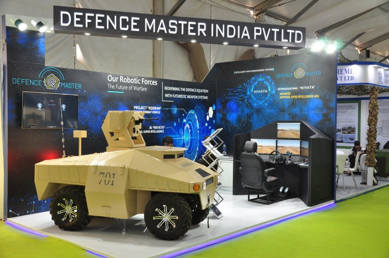 Xe chiến đấu điều khiển từ xa được thiết kế và sản xuất bởi Defence Master cũng thuộc Ấn Độ. Nguồn ảnh: BMDP.