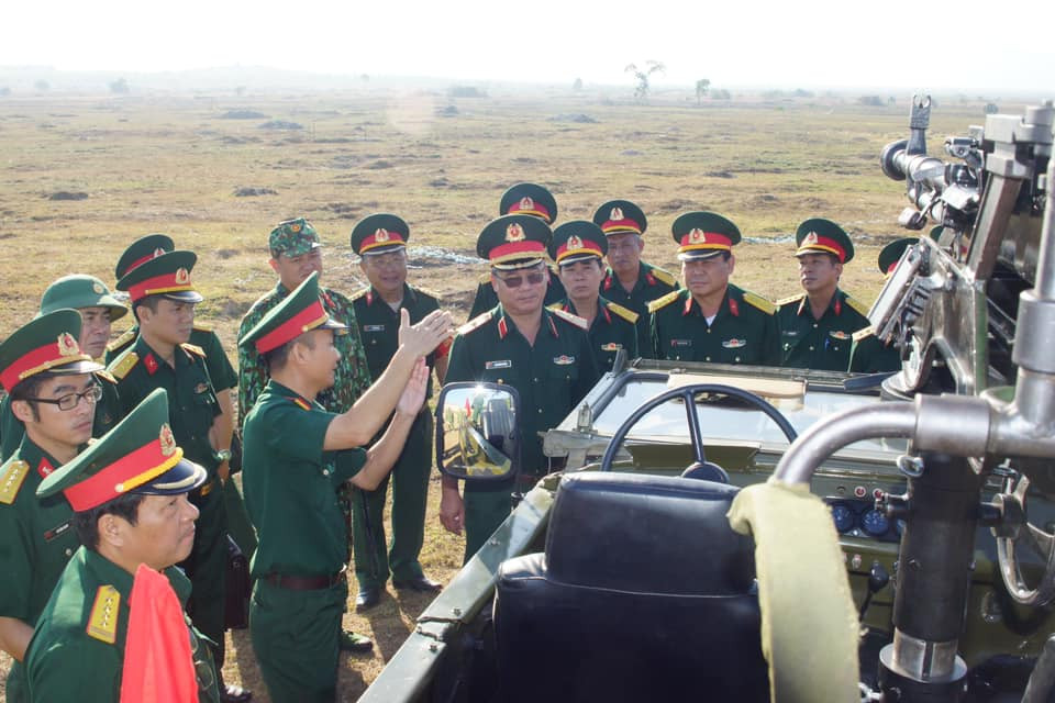 Đại liên 12,7mm DShK được gắn trên xe quân dụng UAZ. Nguồn ảnh: Baoquankhu7.