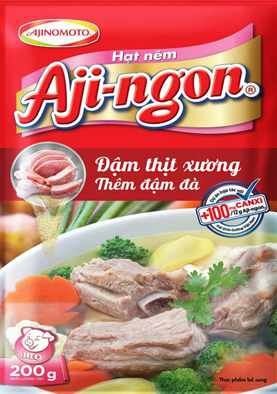 Hat nem Aji-ngon Heo cai tien moi Dam thit xuong, Them dam da