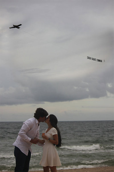 Cặp đôi Henry và Maru tại Ft. Lauderdale, Florida.