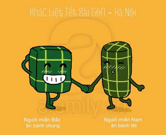 Ảnh ché vè sụ khác biẹt giũa Tét Sài Gòn và Hà Nọi-Hinh-3
