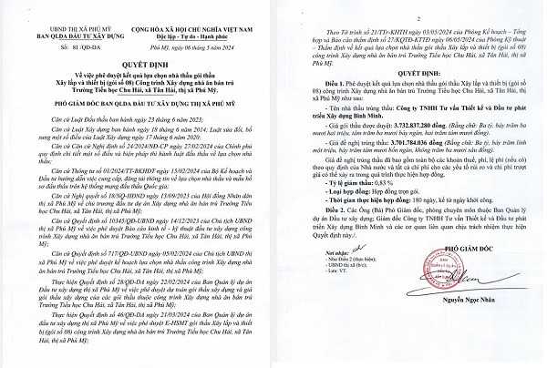 BR-VT: Công ty Kim Môn có trúng gói thầu 5 tỷ tại TX. Phú Mỹ? - Hình 4 BR-VT: Cong ty Kim Mon co trung goi thau 5 ty tai TX. Phu My?-Hinh-4