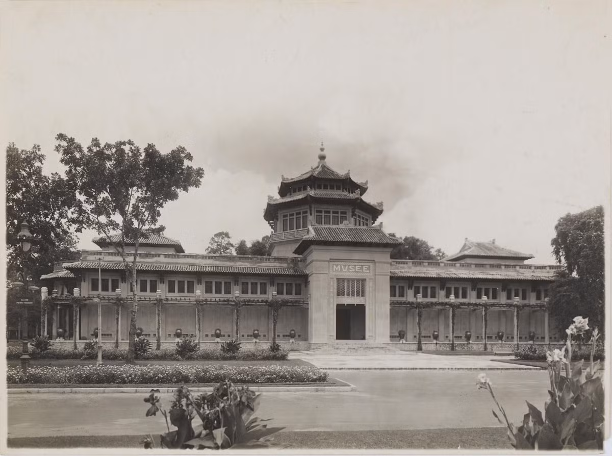 Viện bảo tàng Blanchard de La Brosse (khánh thành ngày 1/1/1929) trong Thảo Cầm Viên Sài Gòn, nay là Bảo tàng Lịch sử Quốc gia Việt Nam. Ảnh: Paris.fr.