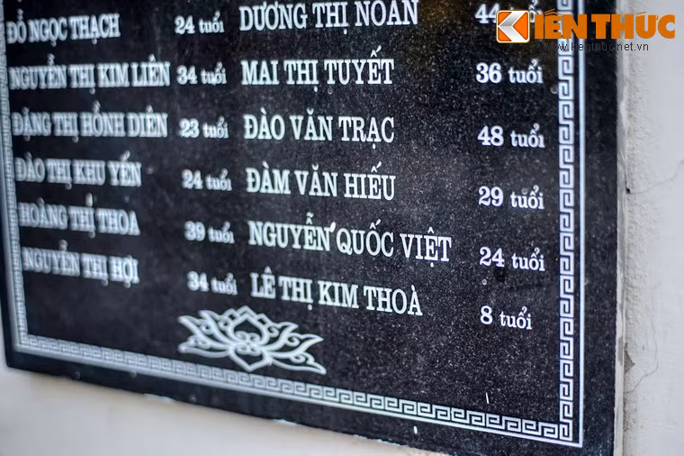Nạn nhân nhỏ tuổi nhất là một bé gái 8 tuổi, là con của nhân viên bệnh viện, theo mẹ đến cơ quan tránh bom.
