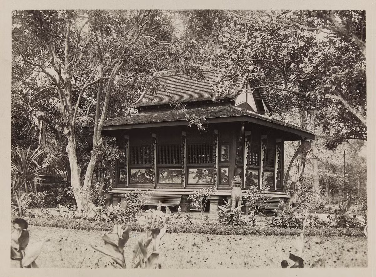 Đền thờ trong Thảo Cầm Viên Sài Gòn, 1928. Ảnh: Paris.fr.