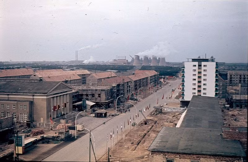 Một góc Stalinstadt nhìn từ trên cao. Ảnh: Normann Flickr.