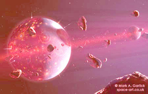 Nhà lý thuyết phân hạch cho rằng Thái Bình Dương có thể là nơi Mặt trăng hình thành từ những mảnh vỡ của Trái đất. Tuy nhiên sau khi phân tích các tảng đá trên Mặt trăng, người ta nhận thấy chúng khá khác biệt so với vật thể ở Thái Bình Dương. Chính vì vậy, Thái Bình Dương không thể là nguồn gốc của Mặt trăng.