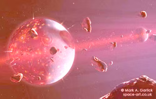 Nhà lý thuyết phân hạch cho rằng Thái Bình Dương có thể là nơi Mặt trăng hình thành từ những mảnh vỡ của Trái đất. Tuy nhiên sau khi phân tích các tảng đá trên Mặt trăng, người ta nhận thấy chúng khá khác biệt so với vật thể ở Thái Bình Dương. Chính vì vậy, Thái Bình Dương không thể là nguồn gốc của Mặt trăng.