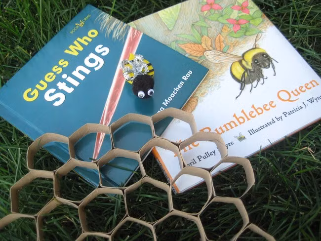 Cách minh họa tổ ong đơn giản, dễ hiểu cho bé.