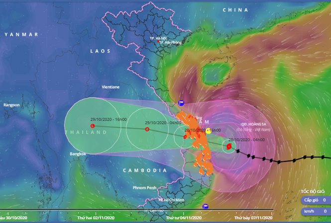 Bao so 9 ap sat dat lien, mua lon gio manh den toi nay