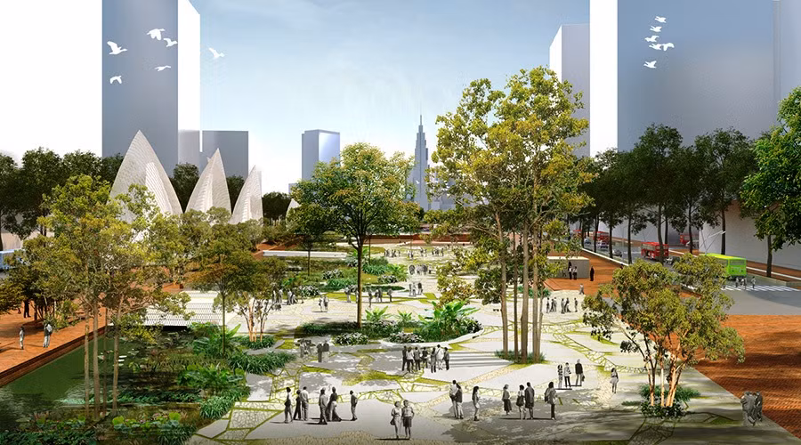 Thu Thiem se co quang truong lon nhat nuoc mang ten CT Ho Chi Minh