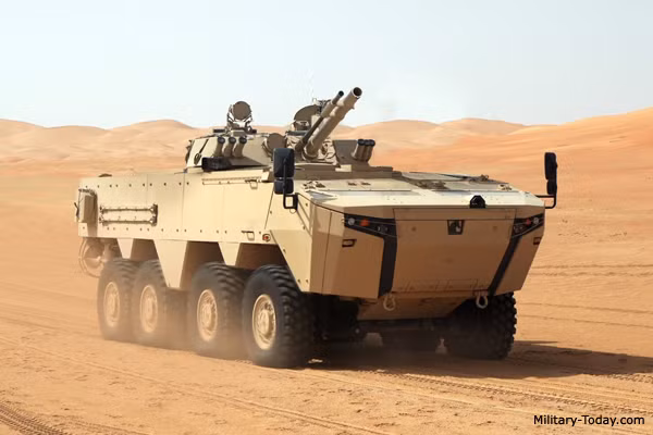 Điều khiến xe chiến đấu bộ binh Rabdan có sức mạnh khủng khiếp đó là nhờ vào việc nó được trang bị tháp pháo 2 người của dòng xe chiến đấu bộ binh mạnh nhất thế giới BMP-3 của Nga. Nguồn ảnh: Military-Today