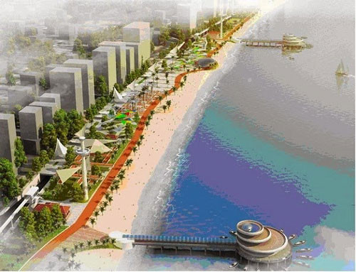 Ngoài việc dừng dự án công viên trên bãi biển Nha Trang, Khánh Hòa cũng yêu cầu Công ty TNHH Dewan International Việt Nam hoàn thành việc góp vốn điều lệ để thực hiện dự án đầu tư phát triển bãi biển Phượng Hoàng (bãi biển Nha Trang) - Ảnh: Người Lao Động.