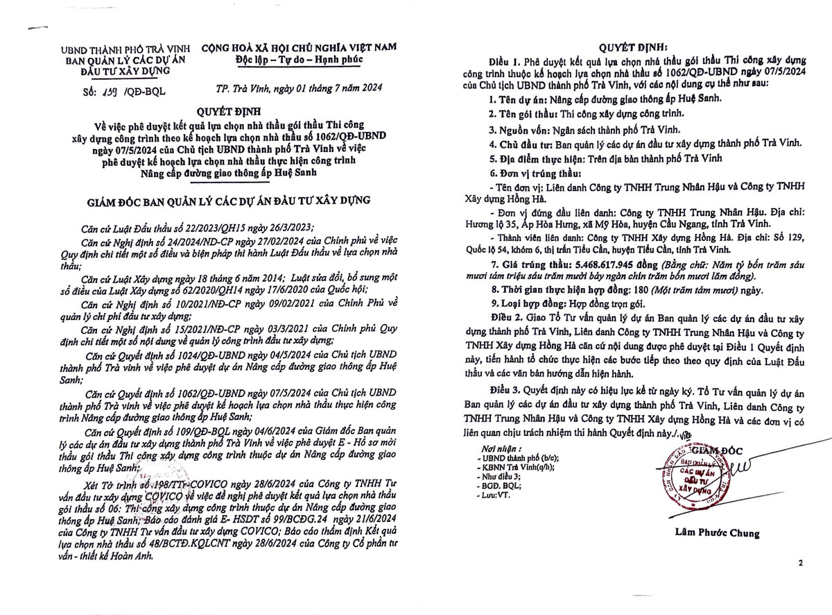 Tra Vinh: 4 nha thau canh tranh goi sua chua chong tham mat duong hon 3 ty-Hinh-2