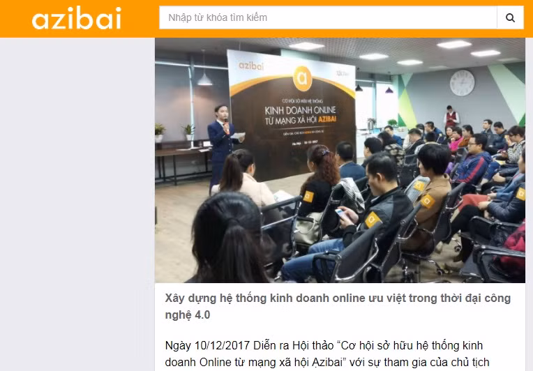 Sở hữu tính năng đơn giản, dễ sử dụng và thân thiện với người dùng, mạng xã hội Azibai dự kiến có 10.000 doanh nghiệp tham gia và 1 triệu cộng tác viên bán hàng trong năm 2018. Ảnh: Azibai.