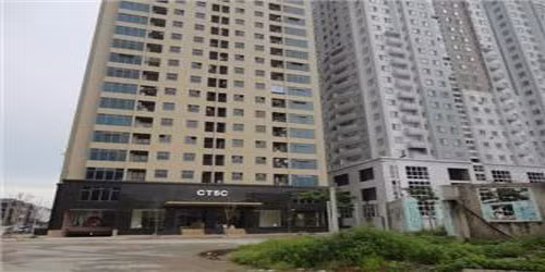 Chung cư CT6 Khu đô thị Văn Khê, phường La Khê, Hà Đông cũng bị đình chỉ công trình và xử phạt 80 triệu đồng. Ảnh: Thanhcongland.