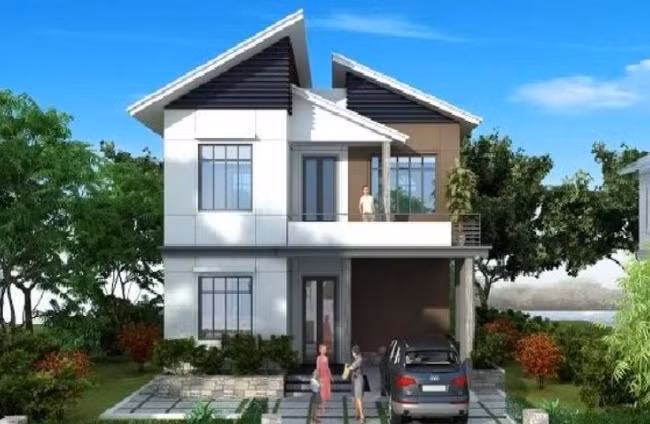 Căn nhà đẹp kiêu kỳ ven sông với tầm nhìn thoáng mát. Ảnh: Kientrucvietas.