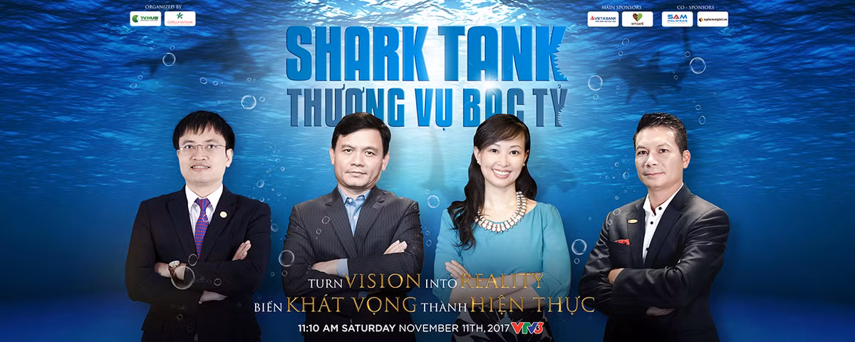 Ngay từ khi lên sóng VTV3 vào tháng 11/2017, chương trình truyền hình thực tế Shark Tank Việt Nam - Thương vụ bạc tỷ ngày càng thu hút sự chú ý của đông đảo khán giả, đặc biệt là giới kinh doanh. Ảnh: Sharktankvietnam.