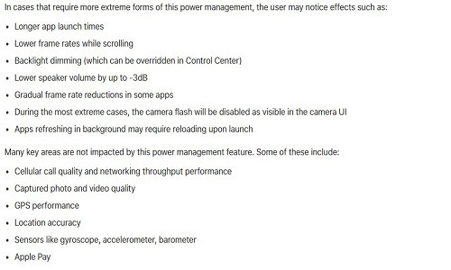 7 dấu hiệu và 6 yếu tố được Apple đăng kèm bản giải thích tường tận được đăng trên trang hỗ trợ khách hàng của Apple.