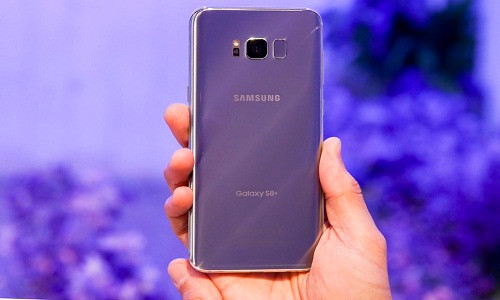 Hình ảnh rò rỉ hồi đầu năm cho thấy phiên bản màu tím khói của Galaxy S8+