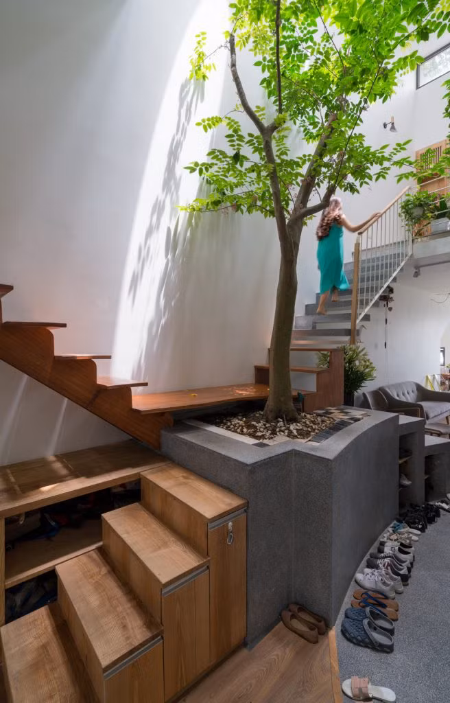 Đây chính là nơi kết nối các không gian sử dụng cũng như mọi người trong gia đình.