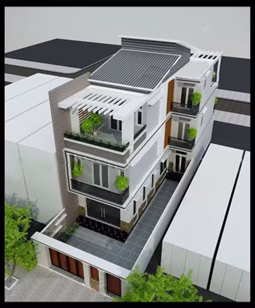 Những đường kẻ liền nhau tạo nên không gian thoáng đãng. Ảnh: Nhadepktv.