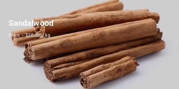 Gỗ đàn hương khá nặng, có màu vàng nhạt và mùi thơm ngát. Hương thơm của gỗ có thể giúp con người giảm căng thẳng.