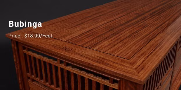 Có gián bán 18,99 USD/Feet, gỗ cẩm lai hồng thường sống ở vùng đầm lầy, rừng ngập nước. Gỗ có màu nâu hồng, vân đen, thớ mịn, giòn, mặt nhẵn....