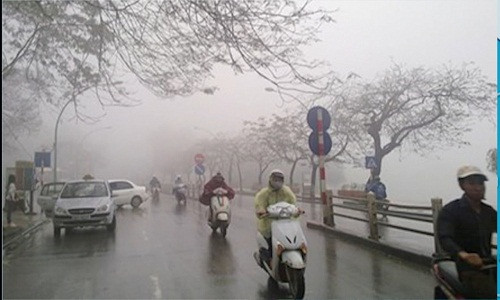 Miền Bắc rét đậm, mưa phùn. Ảnh minh họa.