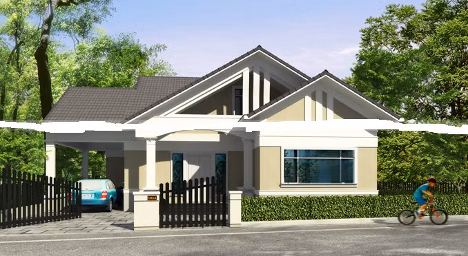 Cửa kính hiện đại giúp gia chủ thoải mái ngắm cảnh xung quanh. Ảnh: Maunhadep902.