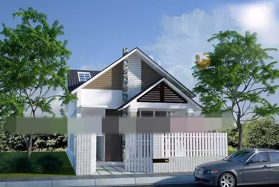 Nhà phố 1 tầng đơn giản 1 phòng ngủ phù hợp với gia đình điều kiện kinh tế trung bình và có 3 thành viên sinh sống. Ảnh: Lenhan.