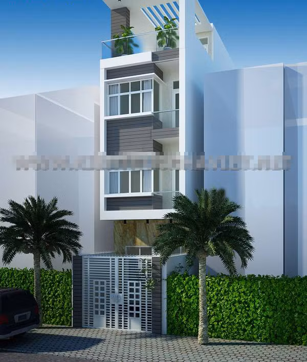 Cách sắp xếp hình khối đơn giản làm toát lên vẻ đẹp và mang cá tính rất riêng của phong cách hiện đại. Ảnh: Kientrucnhaviet.