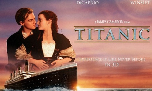 Jack và Rose của phim “Titanic”, bộ phim đứng thứ 2 trong danh sách doanh thu mọi thời đại với 2 tỷ 187 triệu USD