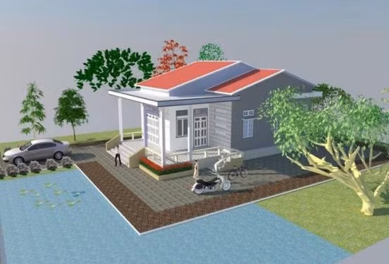  Nhà cấp 4 mái thái sẽ là xu hướng phổ biến nhất trong năm 2018. Ảnh: Nhabinhduong.