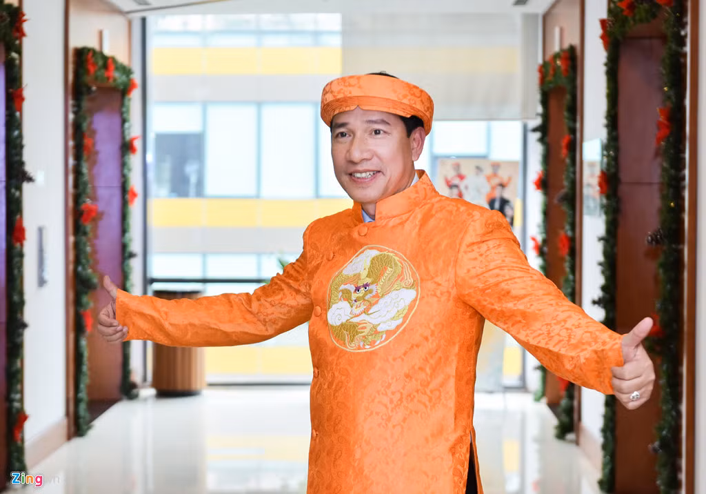 Nghệ sĩ ưu tú Quang Thắng chuyên được giao vai Táo Kinh tế hoặc Táo phụ trách lĩnh vực kinh tế trong Táo Quân.