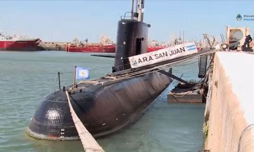 Tàu ngầm ARA San Juan. Ảnh: Sky News