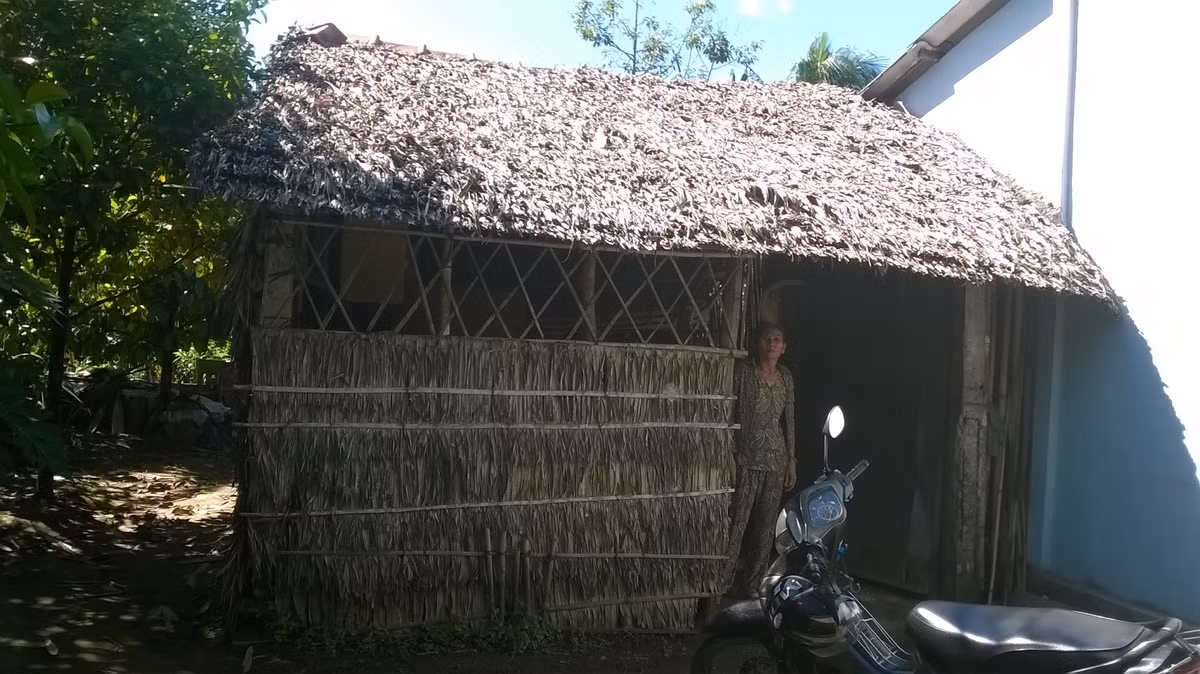 Căn nhà bà Huệ cư ngụ.