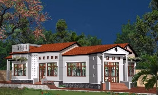 Điểm nhấn của ngôi nhà là màu sắc trang trí nổi bật, có tới 6 phòng sinh hoạt riêng biệt. Ảnh: Datbinhduong.