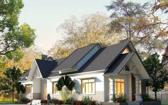 Kiến trúc sang trọng với cách thiết kế không gian mở rộng, đang được ưu chuộng nhiều ở khu đô thi đông đúc. Ảnh: Xaydungnhadepmoi.