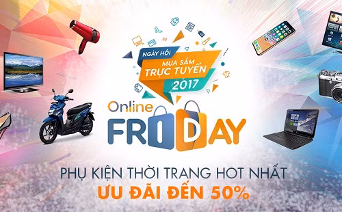 Online Friday 2017 sẽ diễn ra trong 24h ngày 1/12 tới. Ban tổ chức và các doanh nghiệp đặt mục tiêu trong 24h bán hàng trực tuyến Online Friday 2017 đạt tổng doanh số hơn 1500 tỷ đồng, với 1 triệu đơn hàng thành công, trên 3 triệu lượt truy cập và 20 triệu lượt tương tác. Ảnh: Kinhtedothi.