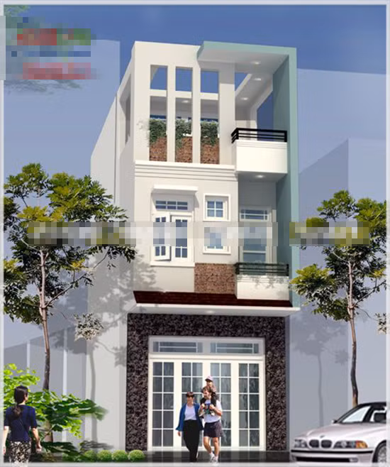 Ngoại thất được tạo nên từ các hình khối khỏe khoắn. Ảnh: Houseland.