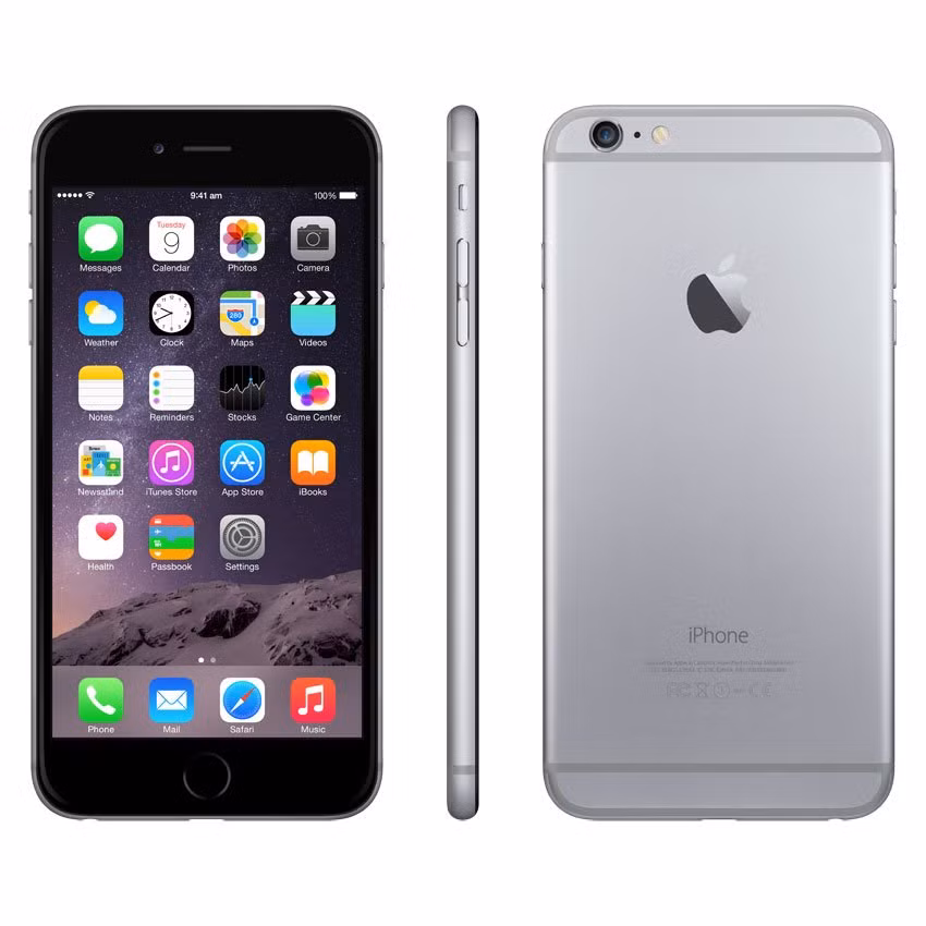 Máy được hoàn thiện từ khung nhôm nguyên khối tạo nên vẻ sang trọng, cứng cáp. Màn hình rộng 4.7 inch với độ phân giải Retina sắc nét. Ảnh: Nguyenkim.