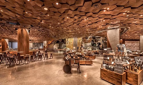 Theo nguồn tin mới đây trên CNBC, Starbucks sẽ khai trương cửa hiệu lớn nhất thế giới tại Thượng Hải, Trung Quốc vào ngày 6/12 tới đây. Ảnh: CNBC.