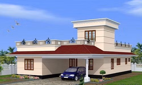 Nhà cấp 4 đẹp được thiết kế theo phong cách hiện đại, mang đến tiện ích tối ưu cho gia chủ. Ảnh: Bannhabinhduong.