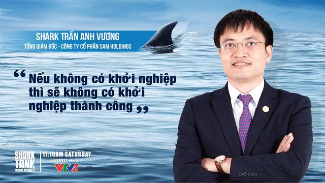 Ông Trần Anh Vương là Tổng giám đốc Công ty cổ phần SAM Holdings. Ông Vương tốt nghiệp Cử nhân và Cao học chuyên ngành Quản trị Kinh doanh tại trường Đại học Kinh tế Quốc dân – Hà Nội. Ảnh: VTV3.