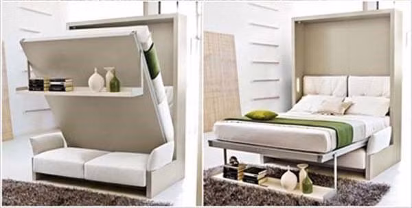 Khi mật độ xây dựng ngày càng dày đặc tại các thành phố lớn thì việc sử dụng nội thất thông minh, đa năng trở thành giải pháp tối ưu. Ảnh: Noithattrevietnam.